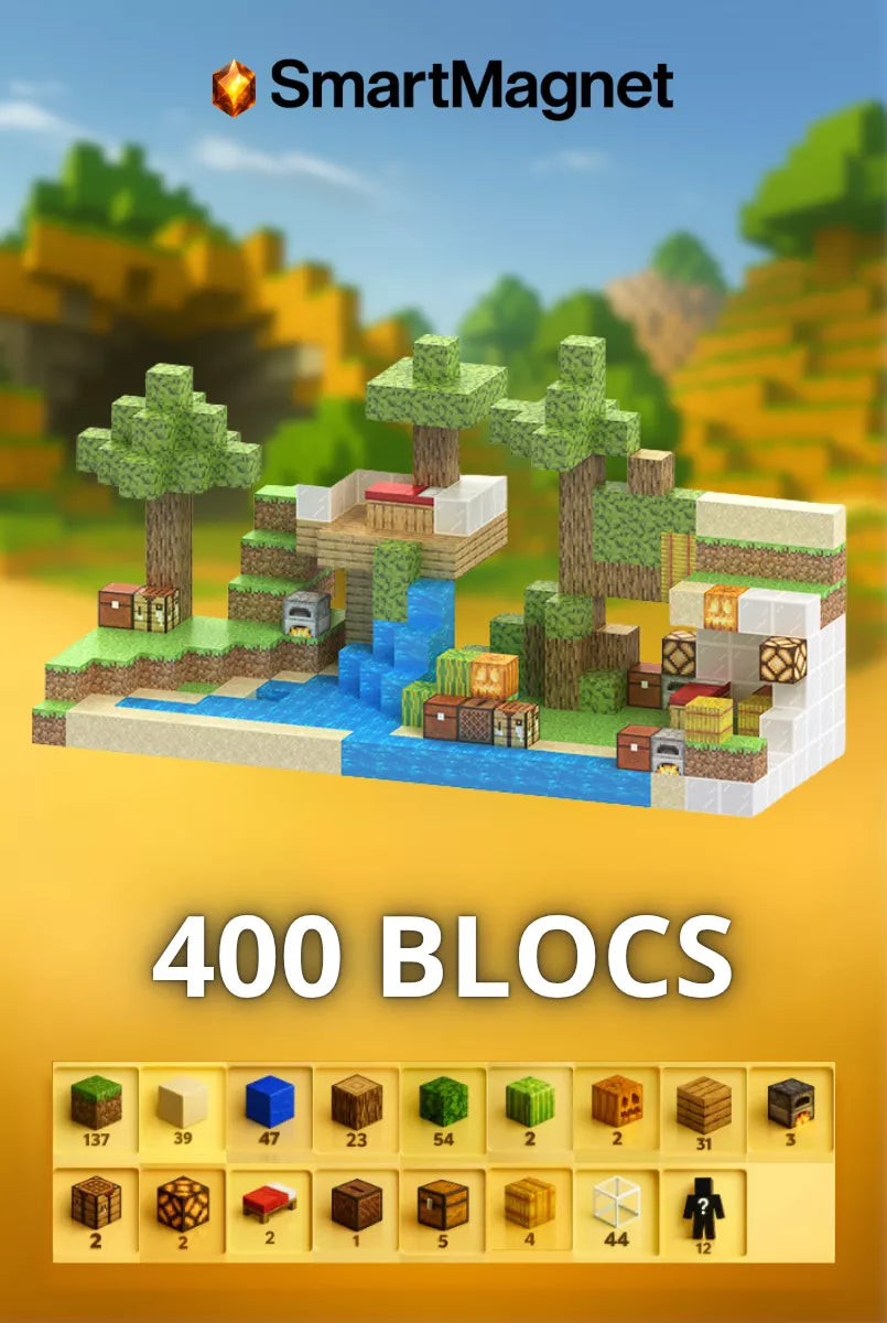 Magnetische SmartMagnet-Bausteine + Gratis-Figuren
