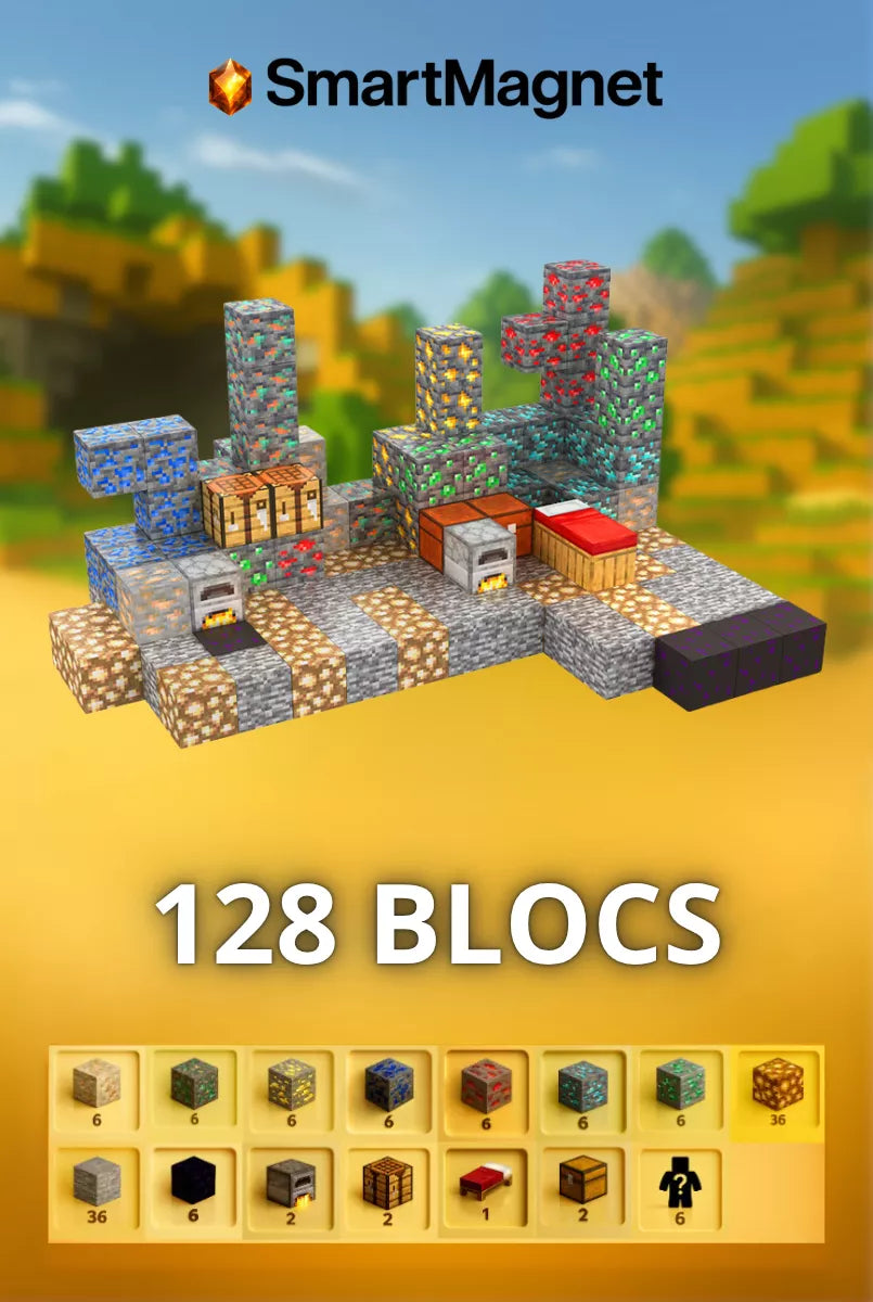 Magnetische SmartMagnet-Bausteine + Gratis-Figuren