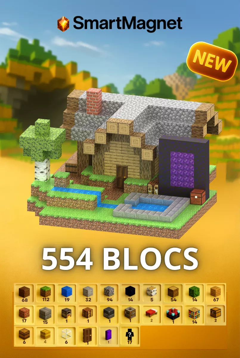 Magnetische SmartMagnet-Bausteine + Gratis-Figuren