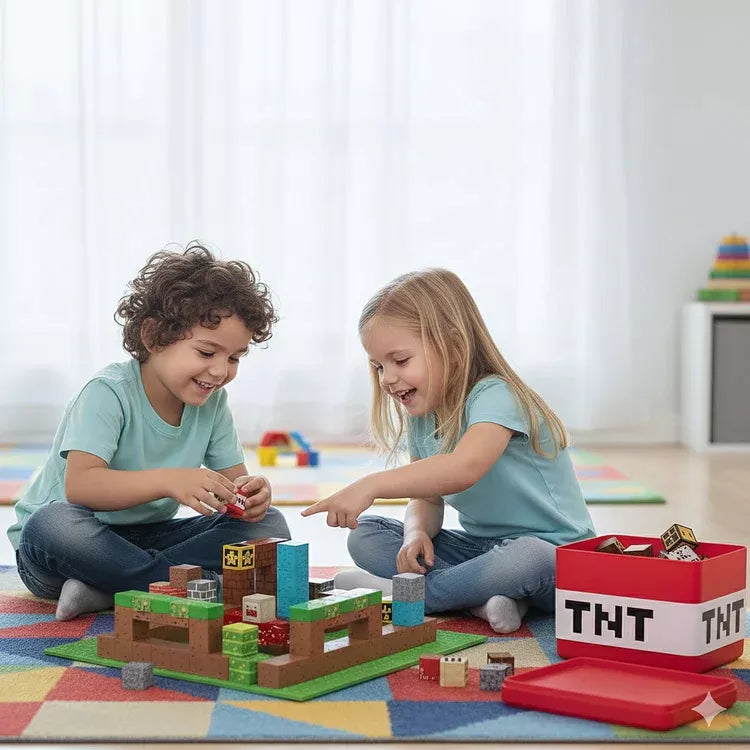 Magnetische Minecraft-Bausteine