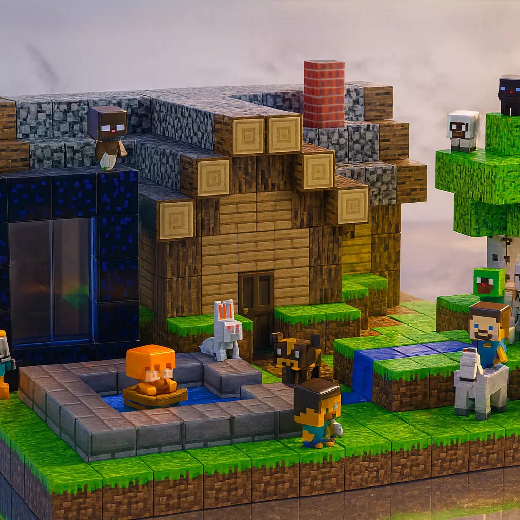 Minecraft-Bausteine zum Zusammenbauen zu Hause