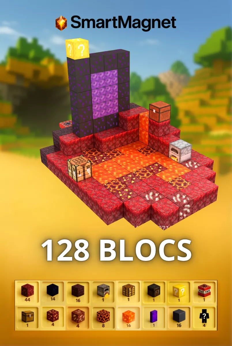 Magnetische SmartMagnet-Bausteine + Gratis-Figuren